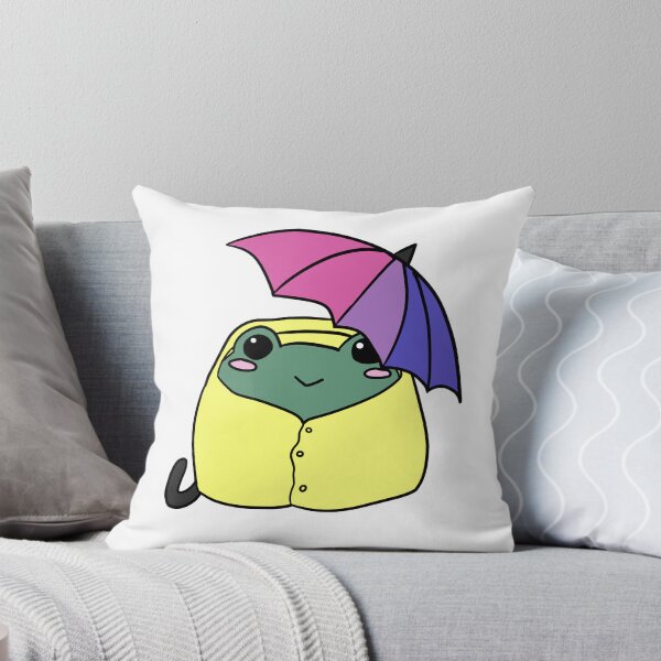 Item preview, Bisexual Pride Rainy Day Frog designed and sold by WrenFair.