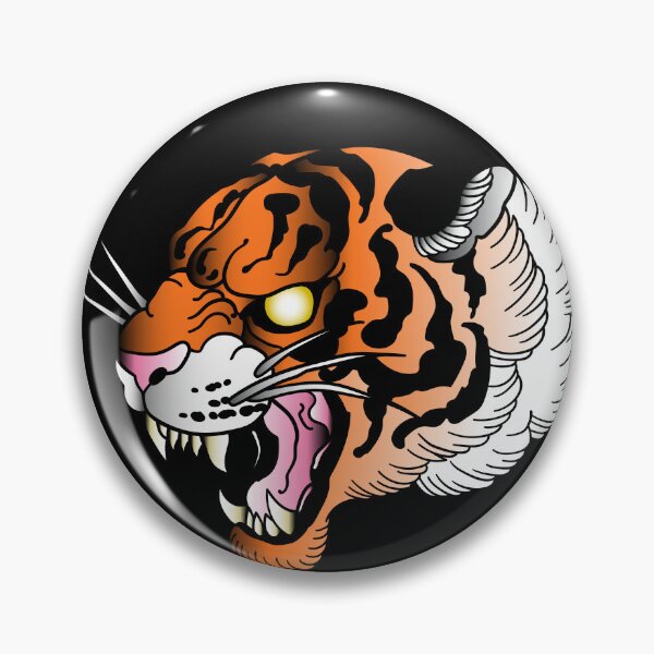 Item preview, tiger tattoo art designed and sold by cat poe.