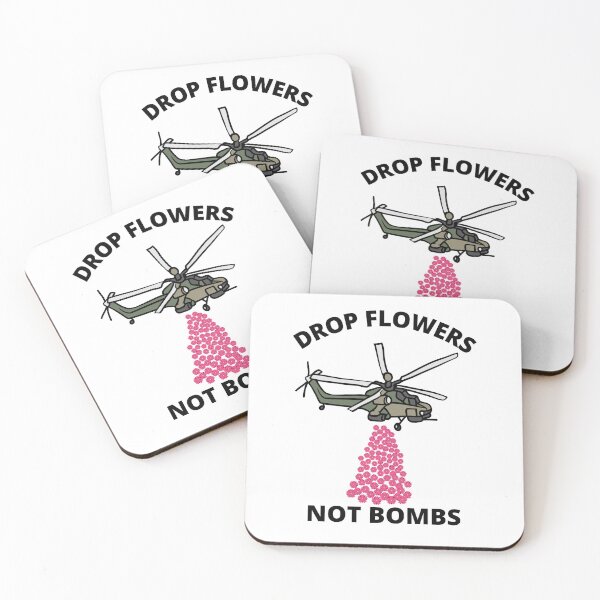 Item preview, Drop Flowers Not Bombs | Stop The War  designed and sold by Nepaz-Designs.