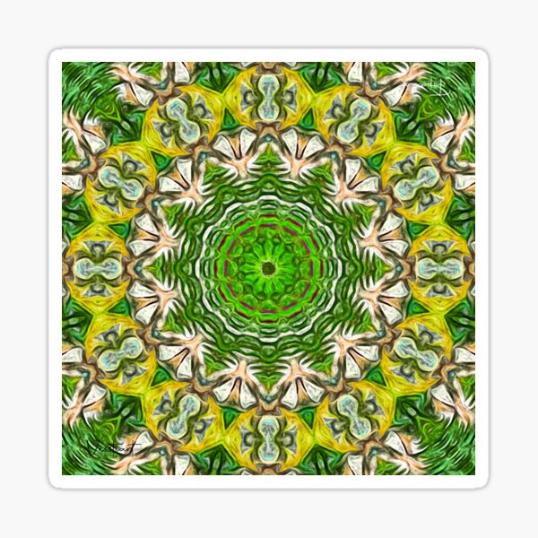 Pañuelo topacio y verde Pegatina