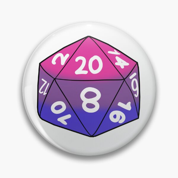 Artikelvorschau, Bisexuelle Stolzflagge D20 entworfen und verkauft von WrenFair.