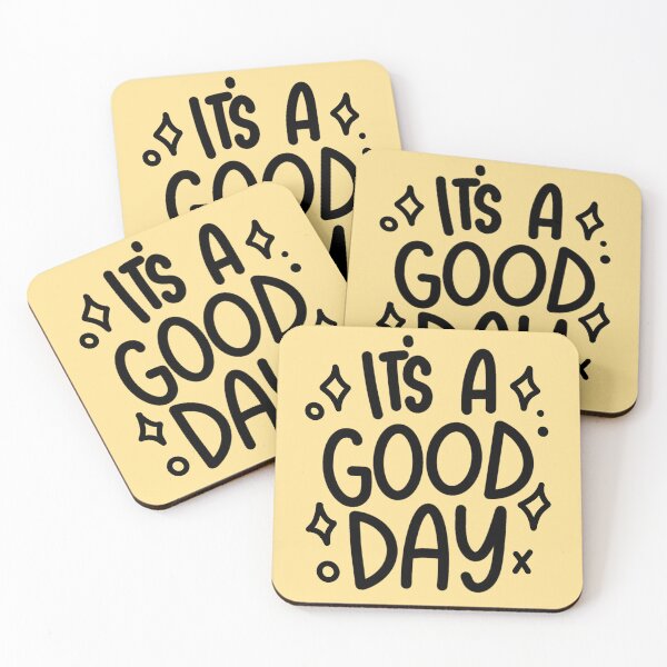 Item preview, It's A Good Day! - Positive Quote BLACK designed and sold by TheBubblyType.