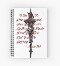 Molag bal - Black Spiral Notebook