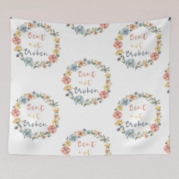 Item preview, Bent Not Broken Floral Wreath Design designed and sold by hopescoliosis.