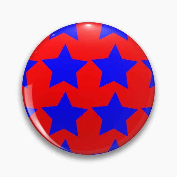 Item preview, Red with blue stars: decor, accent piece, gift idea, home, office, work place, cubicle, any occasion, no occasion designed and sold by Becky Hunter.