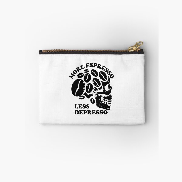 Item preview, More Espresso Less Depresso, Skull Coffee Beans, Black designed and sold by anghelapparel.