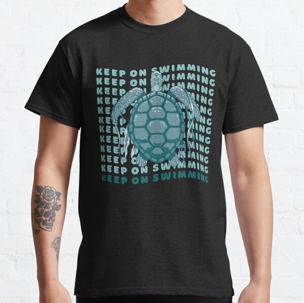 Cool sea turtle, Beautiful, Ocean, Bathroom, Beachy, Swimming Classic T-Shirt