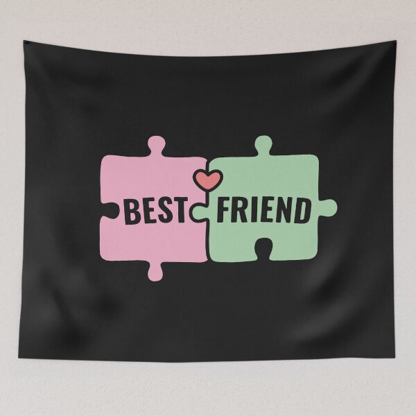 Item preview, Cute Best Friend Heart Puzzle Pieces designed and sold by rustydoodle.
