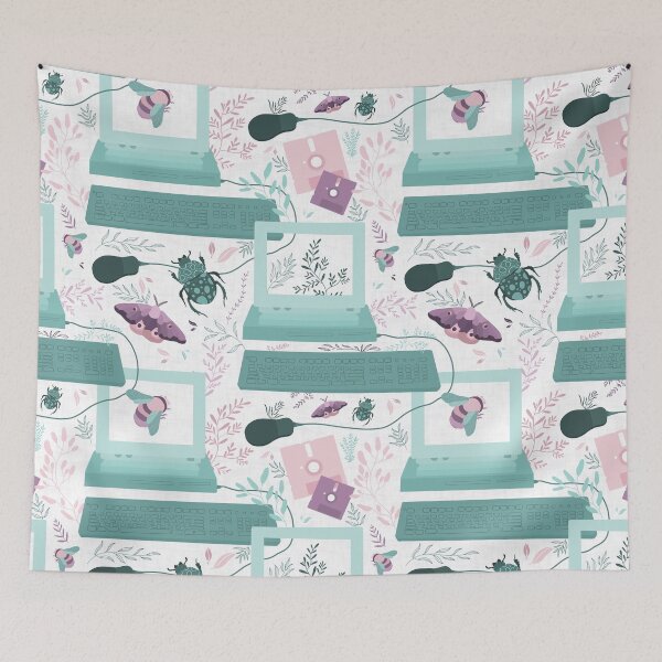 Item preview, Retro Floral computer designed and sold by OranelloDesigns.