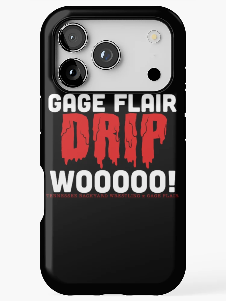 Thumbnail 1 of 4, iPhone Case, Gage Flair Drip WOOOOO! Merchandise designed and sold by Tennessee Backyard Wrestling.