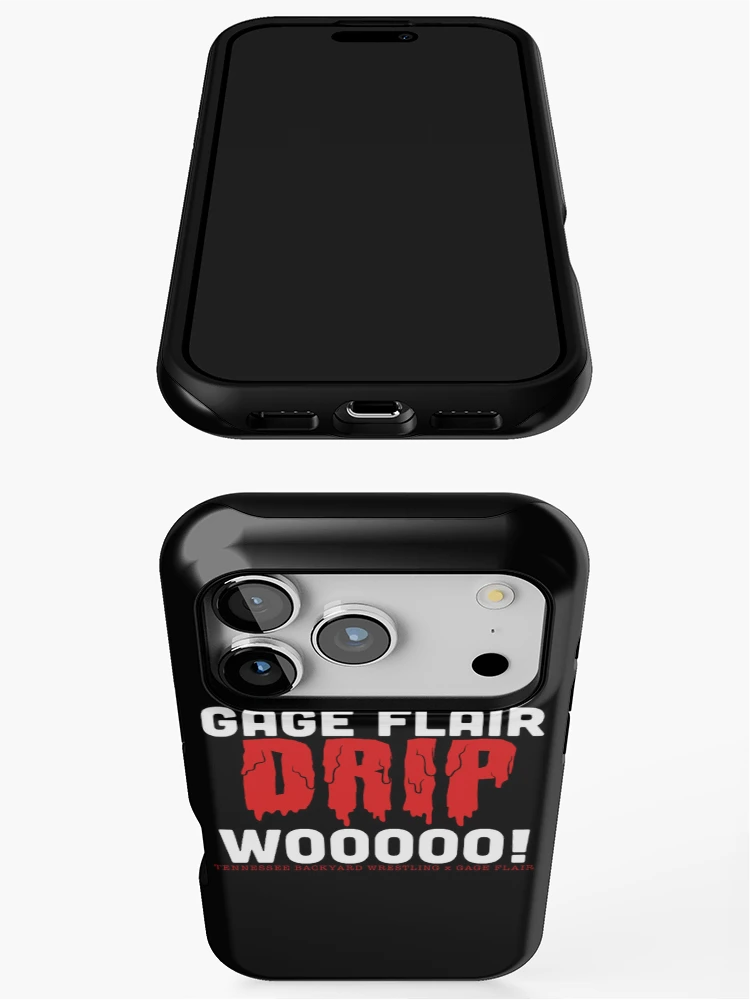Thumbnail 3 of 4, iPhone Case, Gage Flair Drip WOOOOO! Merchandise designed and sold by Tennessee Backyard Wrestling.