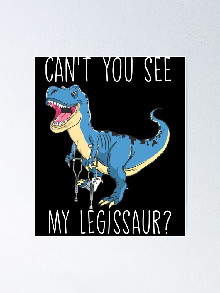 funny-get-well-broken-arm-dinosaur-with-a-cast-poster-by