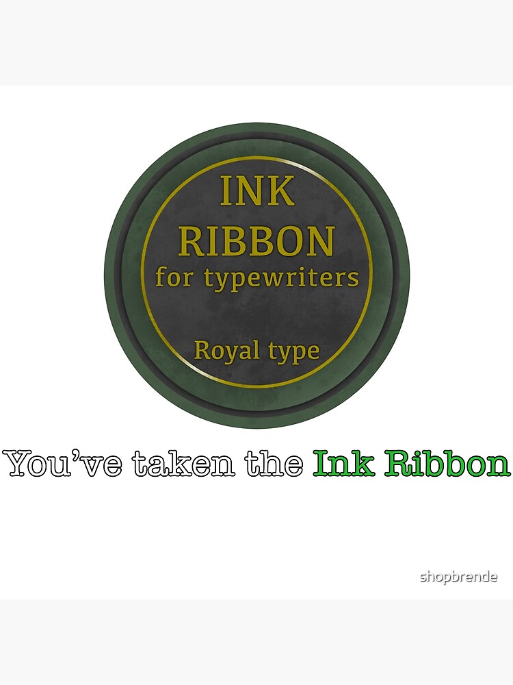 Resident Evil Ink Ribbon - With Text Premium Matte Vertical Poster sold ...