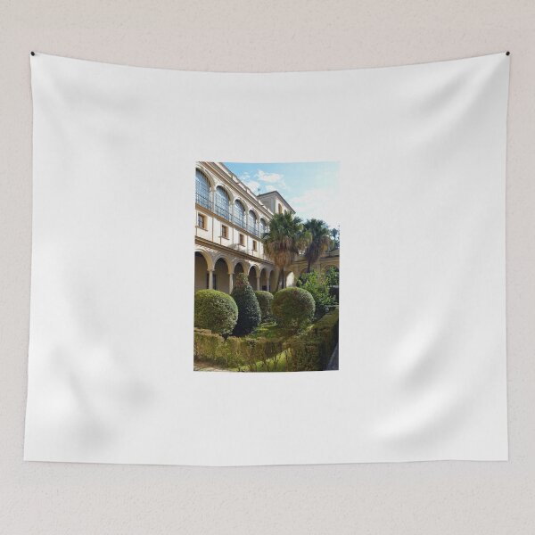 Item preview, Spanish  courtyard with arched architecture designed and sold by oanaunciuleanu.