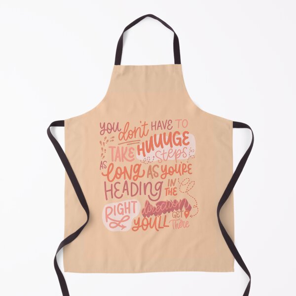 Item preview, You Don't Have to Take Huge Steps - Quote ORANGE designed and sold by TheBubblyType.