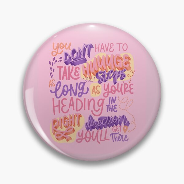 Item preview, No tiene que dar grandes pasos: cite PINK Shade designed and sold by TheBubblyType.