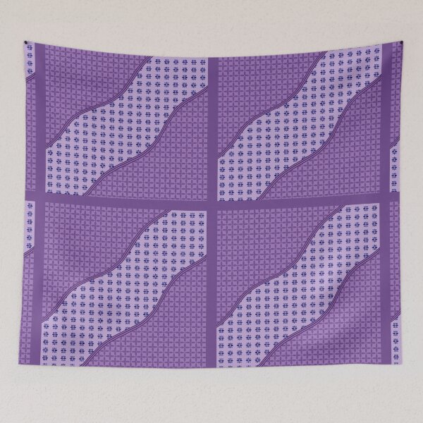 Item preview, Purple geometry abstract pattern design designed and sold by sarashzt.