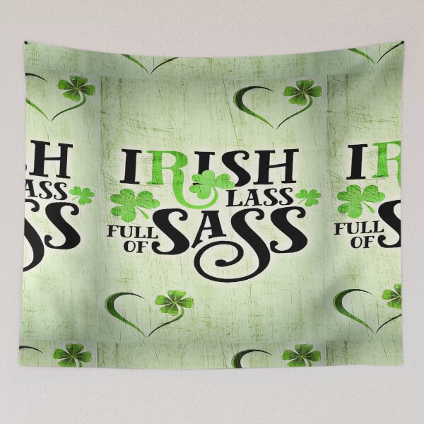 Item preview, Irish lass full of ass Funny saint Patrick’s day illustration premium design designed and sold by truemoneyman.