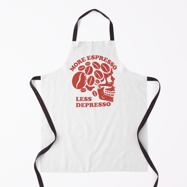 Item preview, More Espresso Less Depresso, Skull Coffee Beans, Red designed and sold by anghelapparel.