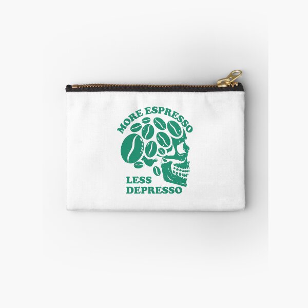 Item preview, More Espresso Less Depresso, Skull Coffee Beans, Green designed and sold by anghelapparel.
