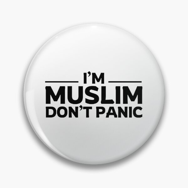 Item preview, im muslim dont panic islamic art quotes designed and sold by EfenDesign.
