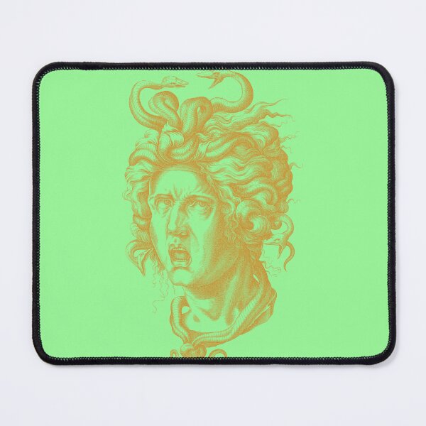 Artikelvorschau, Medusa Gorgon goldener Kunstdruck entworfen und verkauft von artdragongift 15.