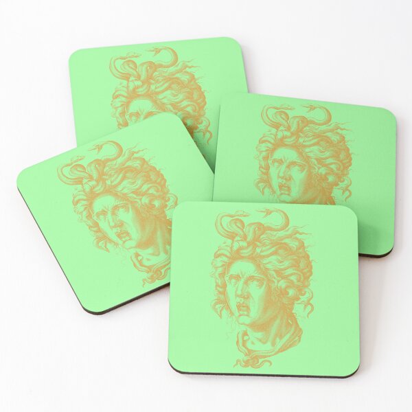 Item preview, Medusa gorgon golden art print designed and sold by artdragongift 15.