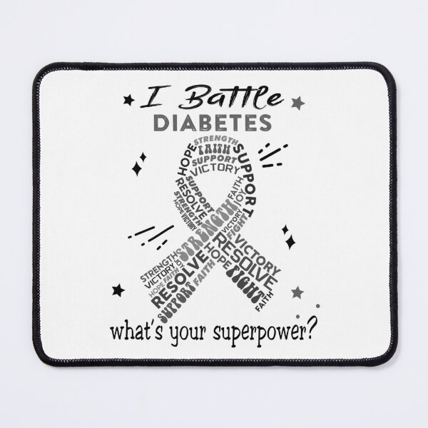 Item preview, Diabetes Warrior, I Battle Diabetes What's Your Superpower? designed and sold by Greggwillard.