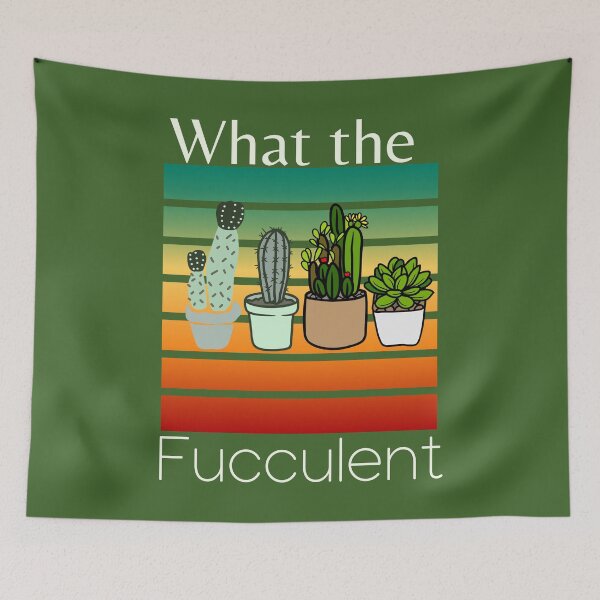 Item preview,   What the Fucculent Cactus Succulents Plants designed and sold by badretop.