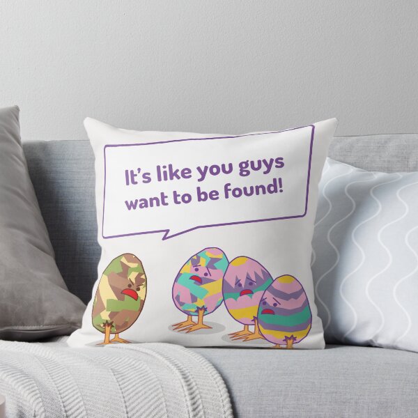 Artikelvorschau, It's Like You Guys Want to be Found – Cute Funny Bunny Easter Egg entworfen und verkauft von Sushee Store.