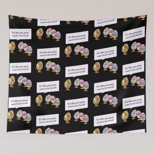 Artikelvorschau, It's Like You Guys Want to be Found – Cute Funny Bunny Easter Egg entworfen und verkauft von Sushee Store.