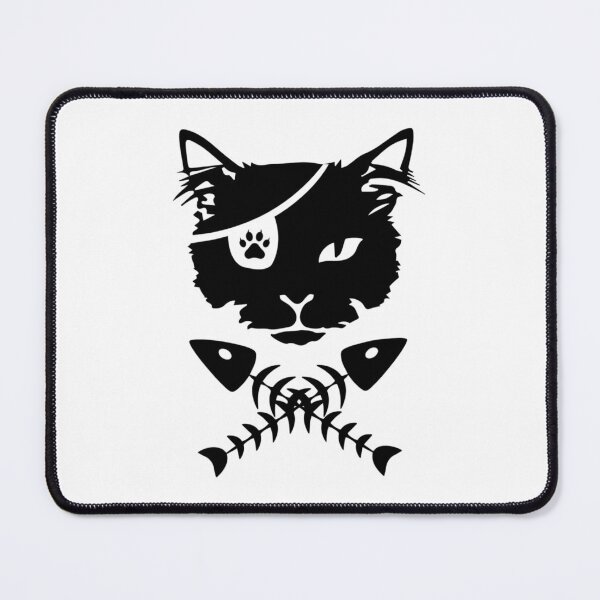 Item preview, cat head with fish bone  designed and sold by BruceCEamon.