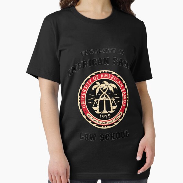 Vista previa del artículo con la obra «Logotipo de la Facultad de Derecho de la Universidad de Samoa Americana Better Call Saul Classic .», diseñado y vendido por MaryFrazie.