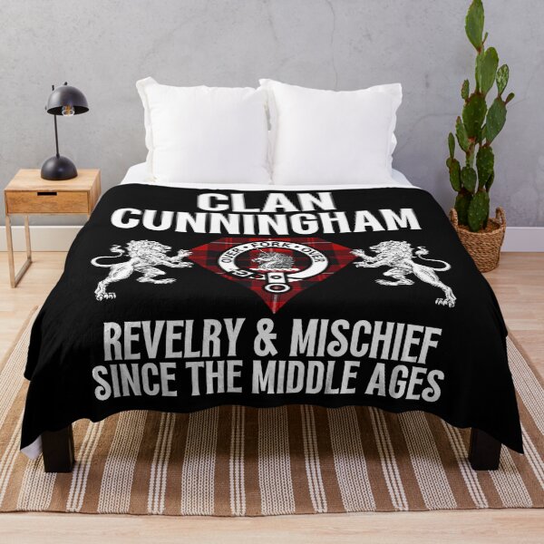 Item preview, Cunningham Clan Scottish Name Coat Of Arms Tartan Family T-Shirt designed and sold by BruceCEamon.