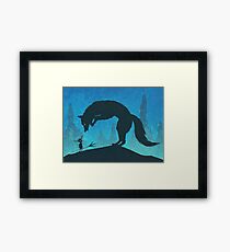 Boy and Fox Framed Print