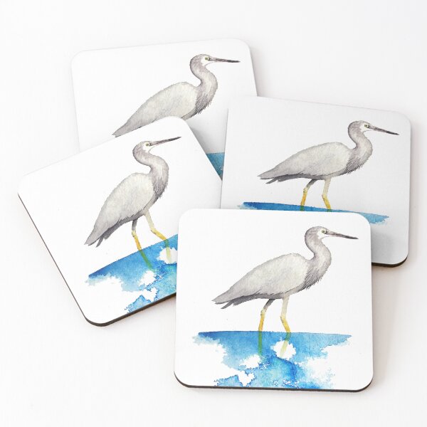 Item preview, White faced Heron designed and sold by Miriam Shilling.