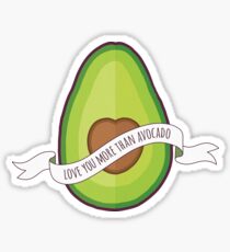 Pegatina Te amo más que el aguacate