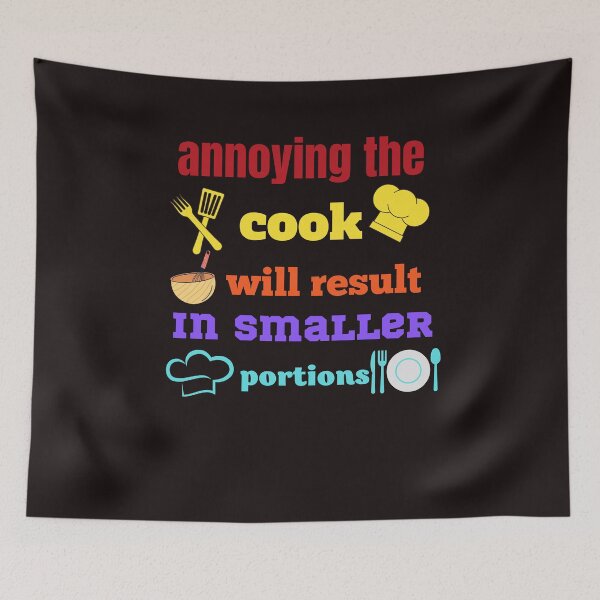 Item preview, annoying the cook will result in smaller portions,funny designed and sold by SENMARO100.