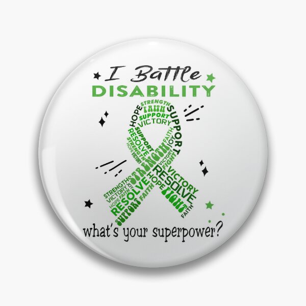 Item preview, Disability Warrior, I Battle Disability What's Your Superpower? designed and sold by Greggwillard.