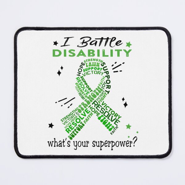 Item preview, Disability Warrior, I Battle Disability What's Your Superpower? designed and sold by Greggwillard.