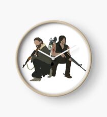Daryl Dixon and Rick Grimes - The Walking Dead Clock