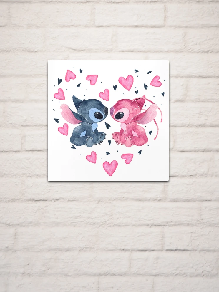  PurpleheARTs,Lilo and Stitch Watercolor Wall Art