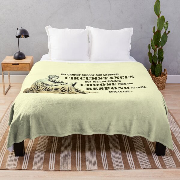 Item preview, Stoic Philosopher Epictetus Quotes - choose how we respond designed and sold by challengecafe.