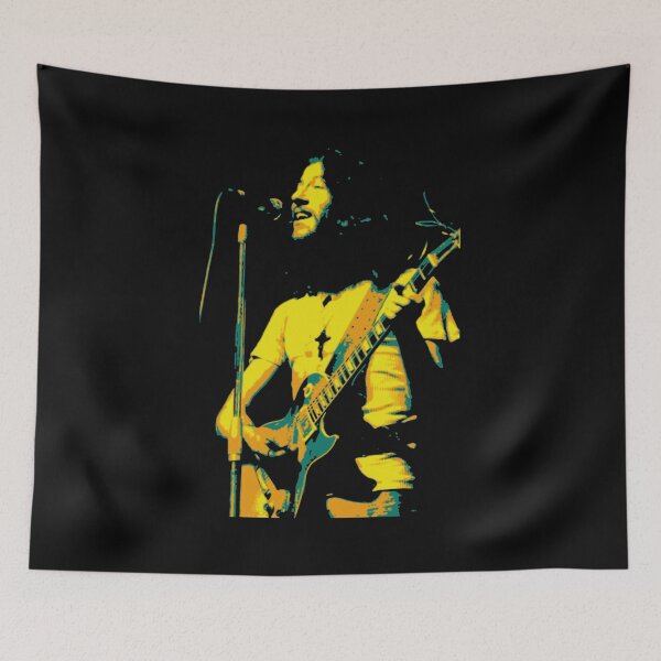 Item preview, Man guitarist blue rock music poster designed and sold by LeonLinda3.
