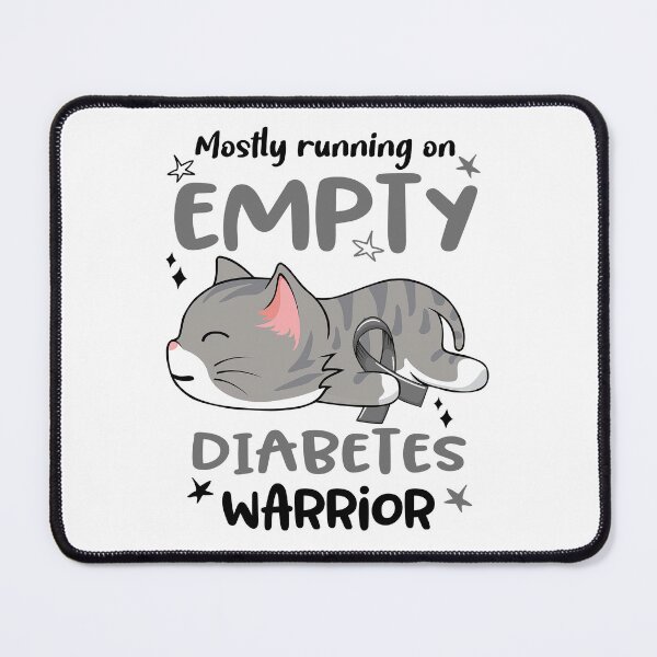Item preview, Diabetes Awareness, Mostly Running on Diabetes Warrior designed and sold by Tammyilaria.