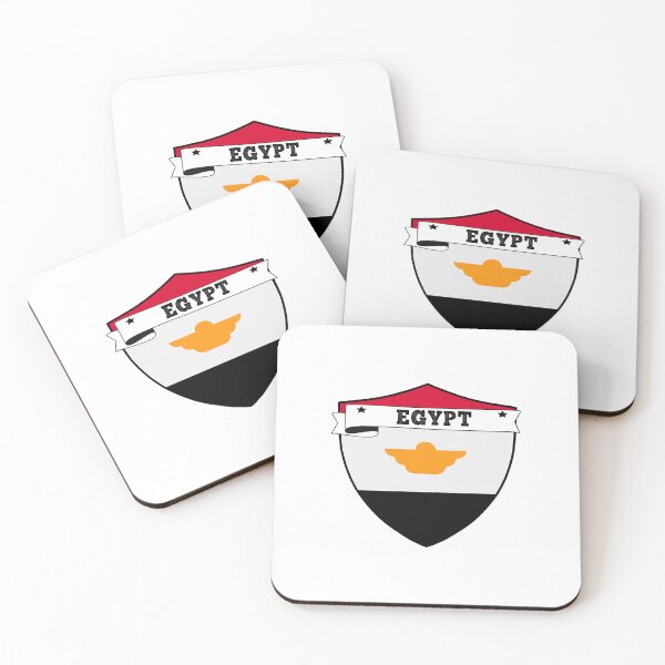 Item preview, EGYPT COUNTRY SHIELD, MINIMALIST EGYPT FLAG, I LOVE EGYPT  designed and sold by edestiney.