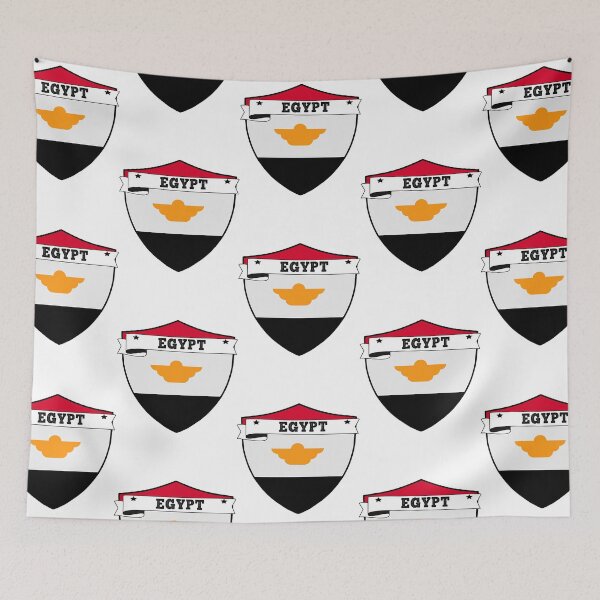 Item preview, EGYPT COUNTRY SHIELD, MINIMALIST EGYPT FLAG, I LOVE EGYPT  designed and sold by edestiney.