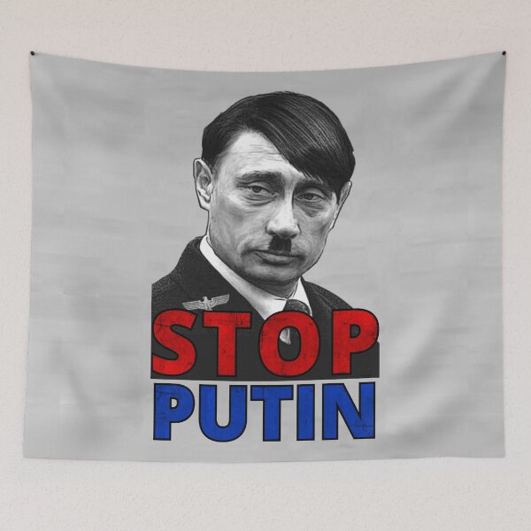 Item preview, STOP PUTIN ANTI-WAR PROTEST RUSSIA designed and sold by DoodlrMob.