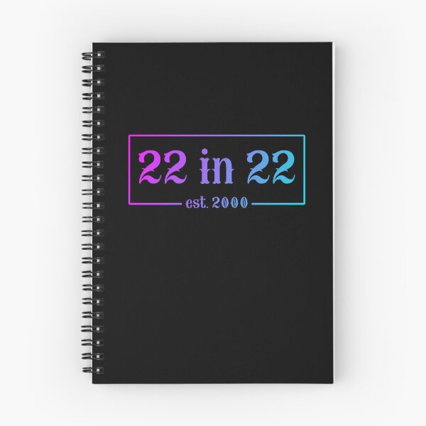Item preview, 22 in 22 Est 2000 Blue Gradient | 22nd Birthday | Turning 22 in 2022 | 22nd birthday party gift designed and sold by Violet Treasures.