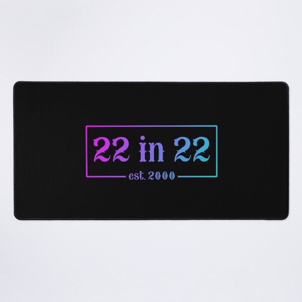 Item preview, 22 in 22 Est 2000 Blue Gradient | 22nd Birthday | Turning 22 in 2022 | 22nd birthday party gift designed and sold by Violet Treasures.